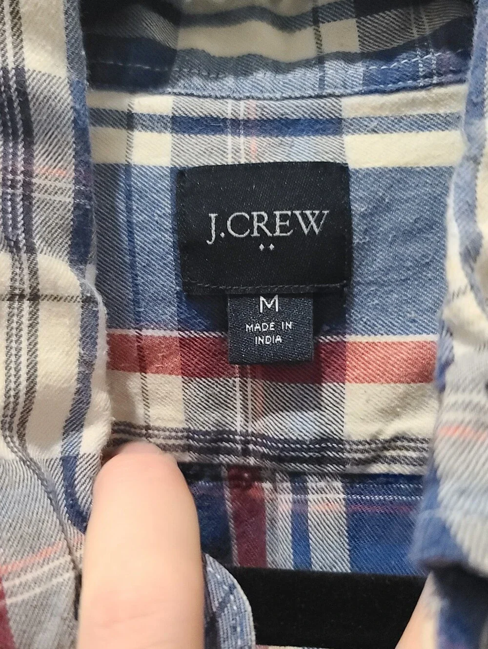 J. Crew Plaid Button Down Prep Classic Top Medium